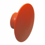 Knag rund U-design Ø80 mm.  - orange