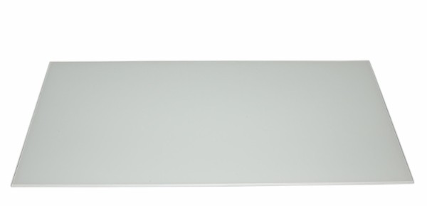 Stænkplade hvid glas 60x30 cm.