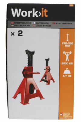 Støttebukke 2 ton, 2 stk.